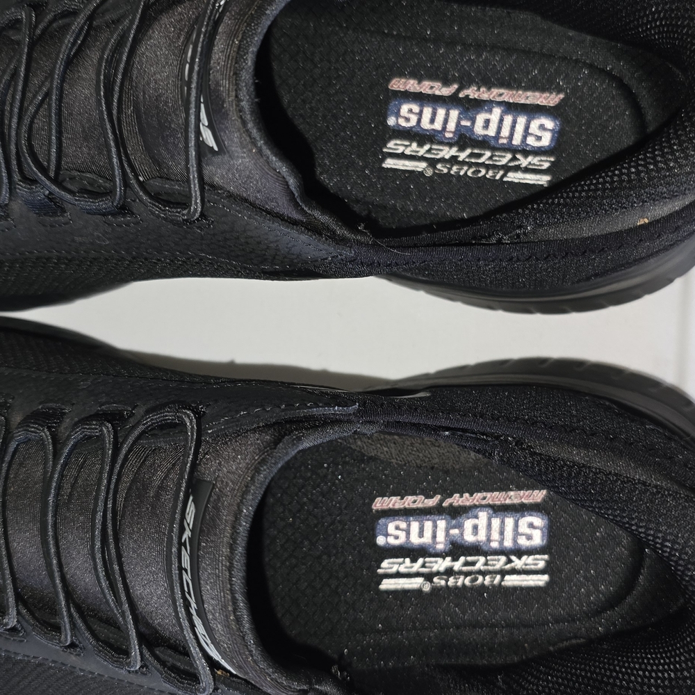 Skechers Men's Black Slip-On Sneakers